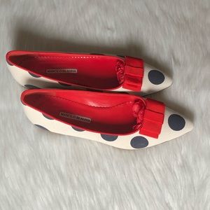 Manolo Blahnik PolkaDot Flats,HTF,Size-(US-9)